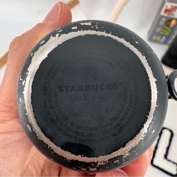 Starbucks Stainless Steel Matte Black Espresso Cup 3 Oz Demitasse - Picture 4 of 4